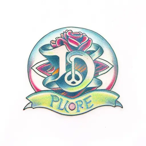 PLUR tattoo design idea