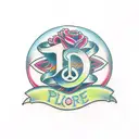 PLUR tattoo design idea