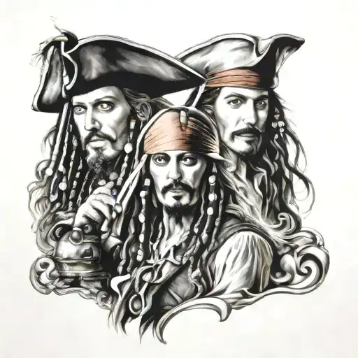 pirates of the caribbean  tattoo design idea