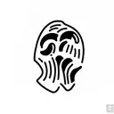 T rex Skull with axe tattoo design idea