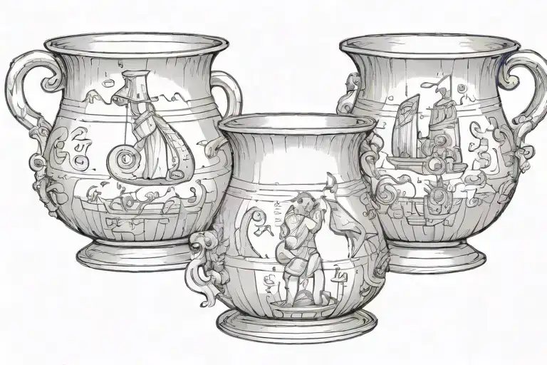 bell-beaker tattoo design idea