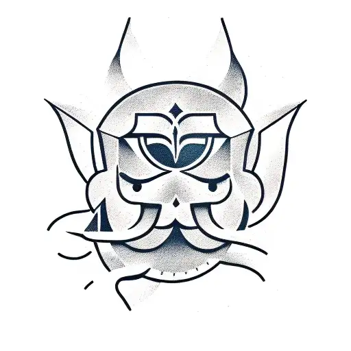 Waking Up app logo with a geometric design tattoo design idea