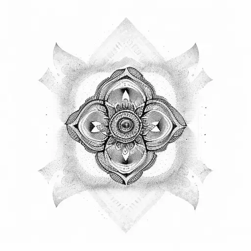 Waking Up app logo with a mandala design tattoo design idea