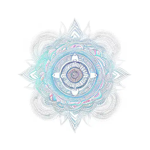 Waking Up app logo with a mandala design tattoo design idea