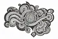 names and birthdates tattoo design idea