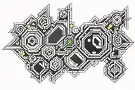 lego bricks tattoo design idea