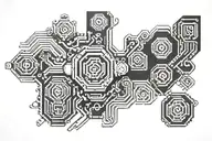 lego bricks tattoo design idea