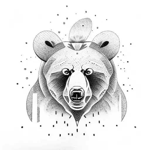 Bear tattoo design idea