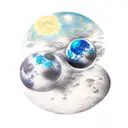 Two Moons tattoo design idea