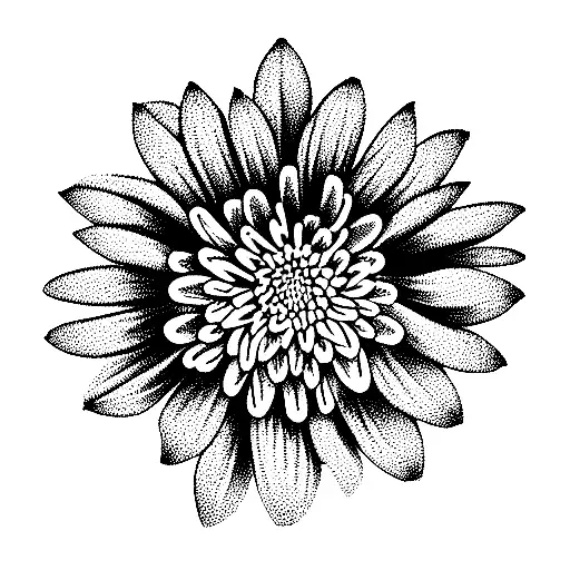 Chrysanthemum tattoo design idea