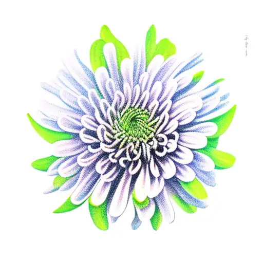 Chrysanthemum tattoo design idea