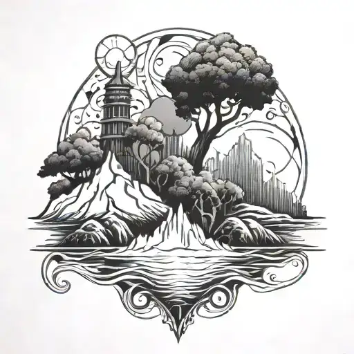 Bay Area references tattoo design idea