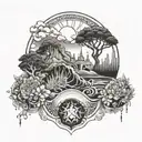 Bay Area references tattoo design idea