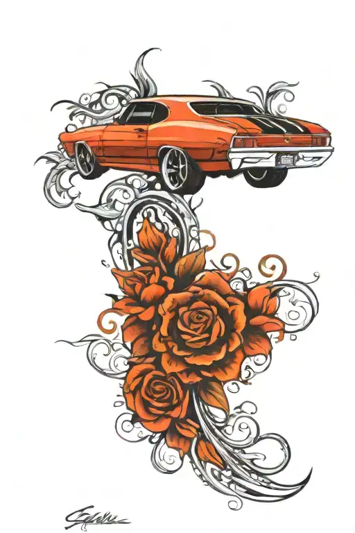 1969 Chevelle tattoo design idea