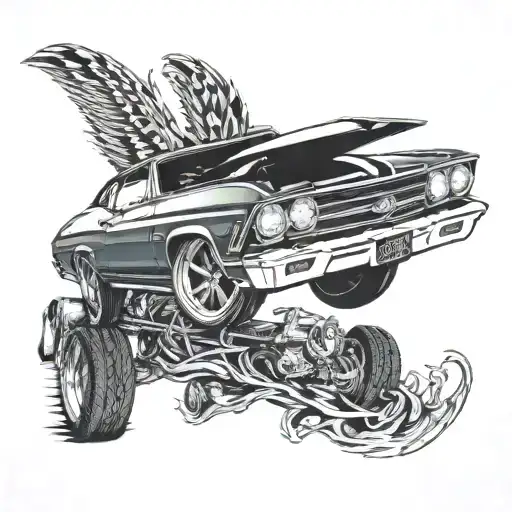 1969 Chevrolet chevelle tattoo design idea