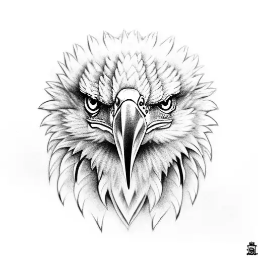 eagle with snake  tattoo design idea