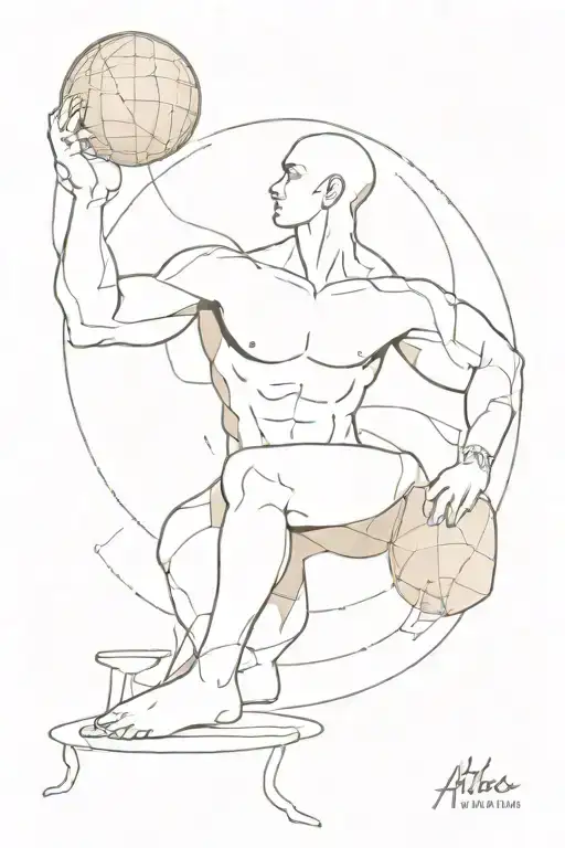 atlas holding the world tattoo design idea