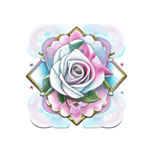 3 carte da gioco re di cuori donna di cuori e tre di fiori tattoo design idea
