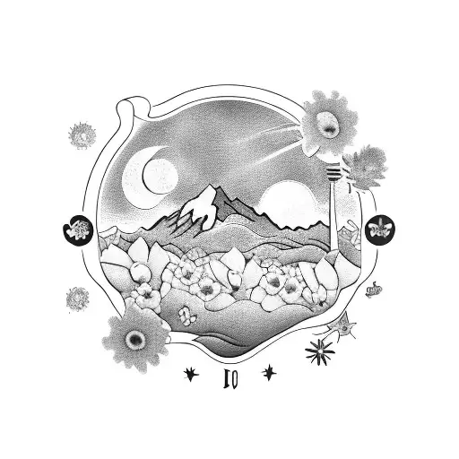 disney logo, flowers, dog paw print, mountain, beach, paint brush, interior design, self care,baking, family tree, music tattoo design idea