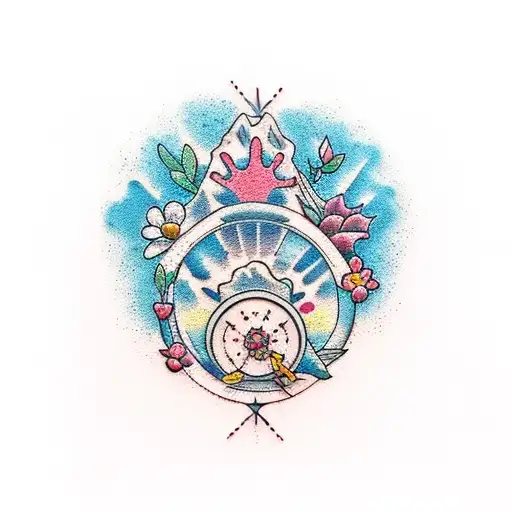 disney, flowers, dog paw print, mountain, beach, paint brush, interior design, self care,baking, family tree, music tattoo design idea
