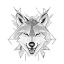 draco the dacian wolf tattoo with jason momoas forearm tatto combined like a snake between the triangles tattoo design idea