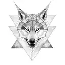 draco the dacian wolf tattoo with jason momoas forearm tatto combined like a snake between the triangles tattoo design idea