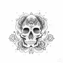 mexican skull tattoo design idea