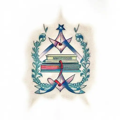 A tattoo of your children's names intertwined with book spines, with a subtle nod to your occupation as a children's librarian tattoo design idea