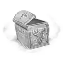 treasure chest tattoo design idea