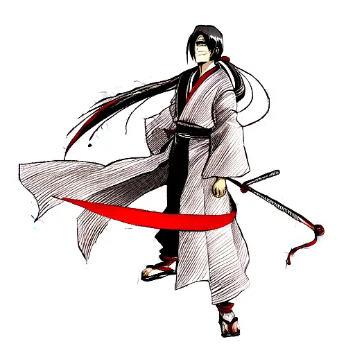 Itachi uchiha and zoro tattoo design idea