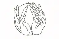 trust no one hand tattoo design idea