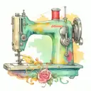 sewing machine called MiC tattoo design idea