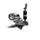 Harley soft tail headlights reflecting in road glide mirror tattoo design idea