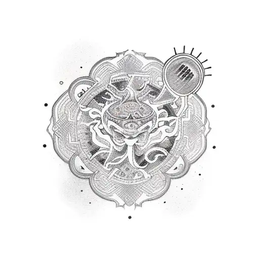 Flashlight tattoo design idea