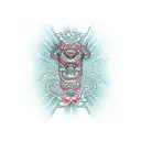 Flashlight tattoo design idea