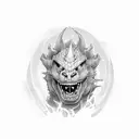 Dry Bowser tattoo design idea
