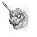 Dry Bowser tattoo design idea