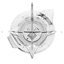 sagittarius core symbol tattoo design idea