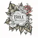 bible verse proverbs 3:5 6 tattoo design idea