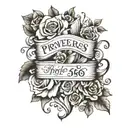 bible verse proverbs 3:5 6 tattoo design idea