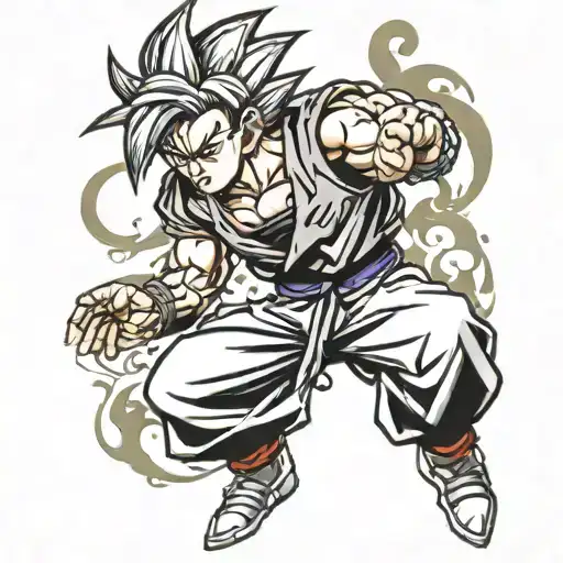 gohan dragonball z tattoo design idea