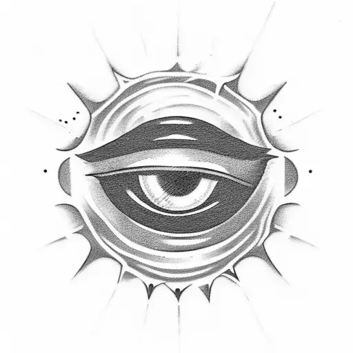 Evil Eye tattoo design idea
