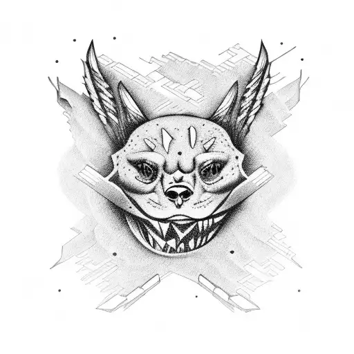 BK with drugs and guns  tattoo design idea