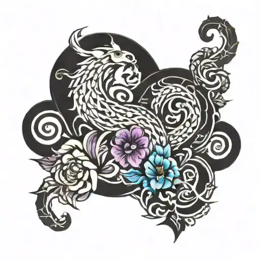 scotland leg sleeve tattoo design idea