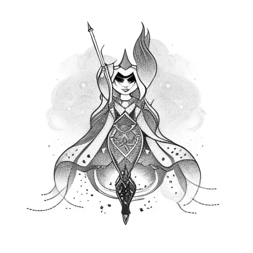 princesa aurora  tattoo design idea