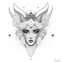 princesa aurora  tattoo design idea