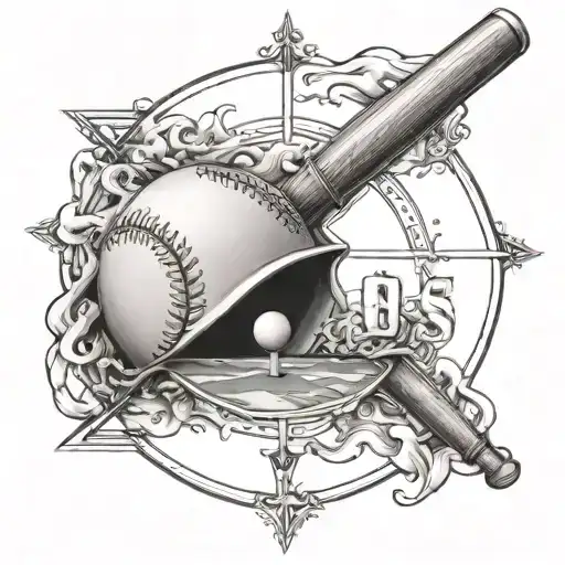 baseball diamond shaped tattoo tattoo design idea