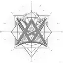 Leeds logos from 2001, 1982 and 1973 in a triangle shape tattoo design idea