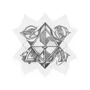 Leeds logos from 2001, 1982 and 1973 in a triangle shape tattoo design idea