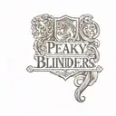 peaky blinders, game of thrones theme tattoo design idea